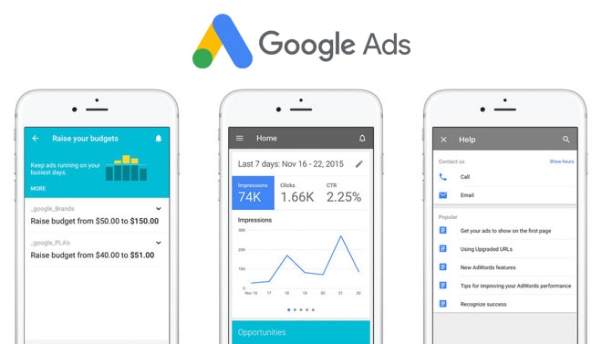 Google Ads app