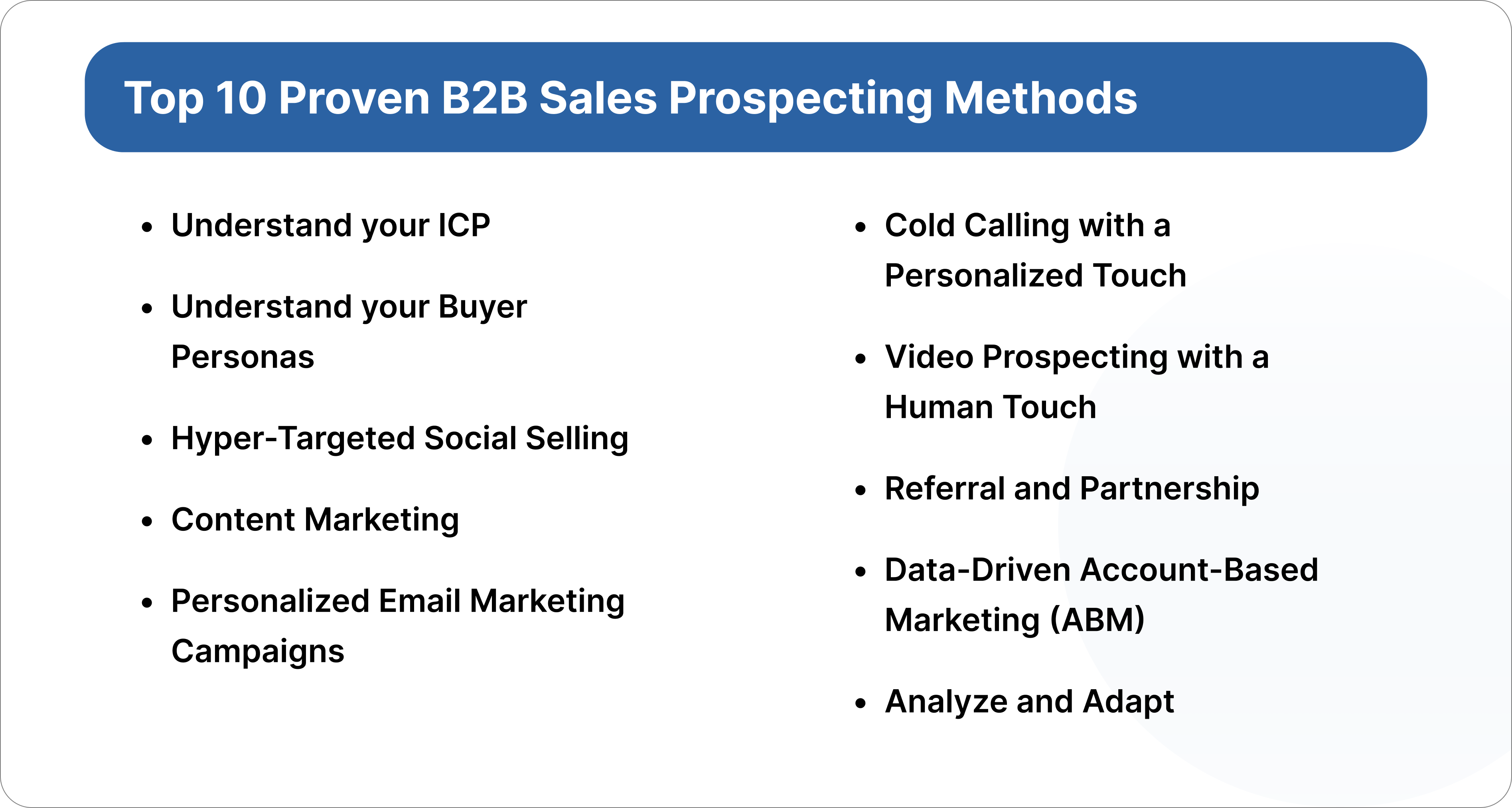 10 B2B Sales Prospecting Methods That Work In 2024