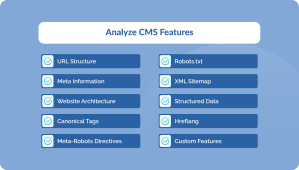Analyze CMS Features